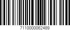 Código de barras (EAN, GTIN, SKU, ISBN): '7110000062489'