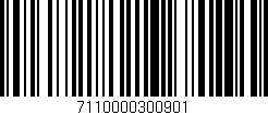 Código de barras (EAN, GTIN, SKU, ISBN): '7110000300901'
