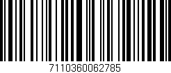 Código de barras (EAN, GTIN, SKU, ISBN): '7110360062785'