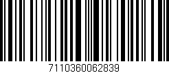 Código de barras (EAN, GTIN, SKU, ISBN): '7110360062839'