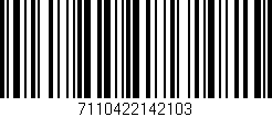 Código de barras (EAN, GTIN, SKU, ISBN): '7110422142103'
