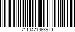 Código de barras (EAN, GTIN, SKU, ISBN): '7110471866579'