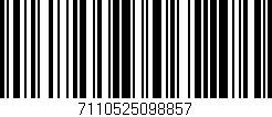 Código de barras (EAN, GTIN, SKU, ISBN): '7110525098857'