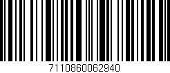Código de barras (EAN, GTIN, SKU, ISBN): '7110860062940'