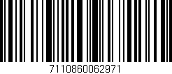 Código de barras (EAN, GTIN, SKU, ISBN): '7110860062971'