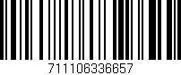 Código de barras (EAN, GTIN, SKU, ISBN): '711106336657'