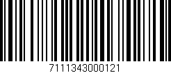 Código de barras (EAN, GTIN, SKU, ISBN): '7111343000121'