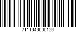 Código de barras (EAN, GTIN, SKU, ISBN): '7111343000138'