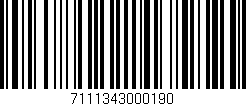 Código de barras (EAN, GTIN, SKU, ISBN): '7111343000190'