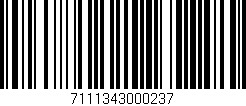 Código de barras (EAN, GTIN, SKU, ISBN): '7111343000237'