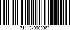 Código de barras (EAN, GTIN, SKU, ISBN): '7111343000367'