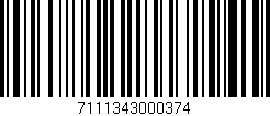 Código de barras (EAN, GTIN, SKU, ISBN): '7111343000374'