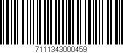 Código de barras (EAN, GTIN, SKU, ISBN): '7111343000459'