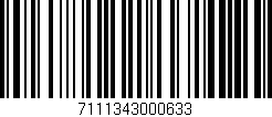 Código de barras (EAN, GTIN, SKU, ISBN): '7111343000633'