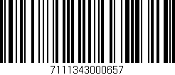 Código de barras (EAN, GTIN, SKU, ISBN): '7111343000657'