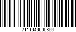 Código de barras (EAN, GTIN, SKU, ISBN): '7111343000688'
