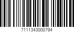 Código de barras (EAN, GTIN, SKU, ISBN): '7111343000794'