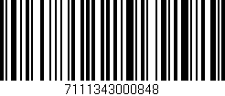 Código de barras (EAN, GTIN, SKU, ISBN): '7111343000848'