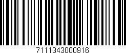 Código de barras (EAN, GTIN, SKU, ISBN): '7111343000916'