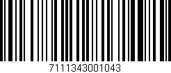 Código de barras (EAN, GTIN, SKU, ISBN): '7111343001043'