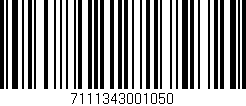 Código de barras (EAN, GTIN, SKU, ISBN): '7111343001050'