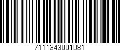 Código de barras (EAN, GTIN, SKU, ISBN): '7111343001081'