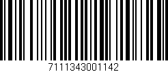 Código de barras (EAN, GTIN, SKU, ISBN): '7111343001142'