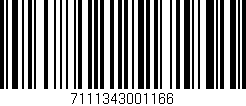 Código de barras (EAN, GTIN, SKU, ISBN): '7111343001166'