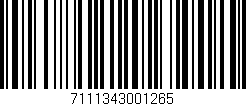 Código de barras (EAN, GTIN, SKU, ISBN): '7111343001265'