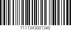 Código de barras (EAN, GTIN, SKU, ISBN): '7111343001340'
