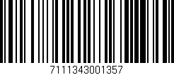 Código de barras (EAN, GTIN, SKU, ISBN): '7111343001357'