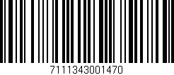 Código de barras (EAN, GTIN, SKU, ISBN): '7111343001470'