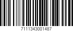Código de barras (EAN, GTIN, SKU, ISBN): '7111343001487'