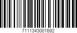 Código de barras (EAN, GTIN, SKU, ISBN): '7111343001692'