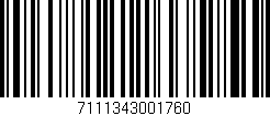 Código de barras (EAN, GTIN, SKU, ISBN): '7111343001760'