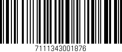 Código de barras (EAN, GTIN, SKU, ISBN): '7111343001876'