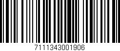 Código de barras (EAN, GTIN, SKU, ISBN): '7111343001906'