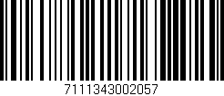 Código de barras (EAN, GTIN, SKU, ISBN): '7111343002057'