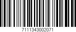 Código de barras (EAN, GTIN, SKU, ISBN): '7111343002071'