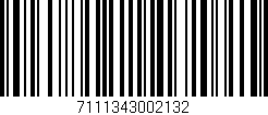 Código de barras (EAN, GTIN, SKU, ISBN): '7111343002132'