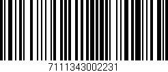 Código de barras (EAN, GTIN, SKU, ISBN): '7111343002231'