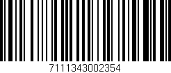 Código de barras (EAN, GTIN, SKU, ISBN): '7111343002354'