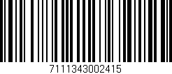 Código de barras (EAN, GTIN, SKU, ISBN): '7111343002415'