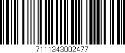 Código de barras (EAN, GTIN, SKU, ISBN): '7111343002477'