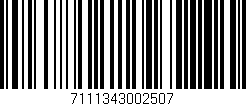 Código de barras (EAN, GTIN, SKU, ISBN): '7111343002507'