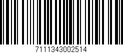 Código de barras (EAN, GTIN, SKU, ISBN): '7111343002514'
