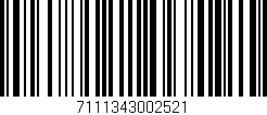 Código de barras (EAN, GTIN, SKU, ISBN): '7111343002521'