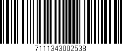 Código de barras (EAN, GTIN, SKU, ISBN): '7111343002538'