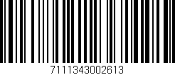 Código de barras (EAN, GTIN, SKU, ISBN): '7111343002613'