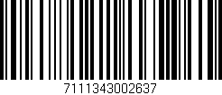 Código de barras (EAN, GTIN, SKU, ISBN): '7111343002637'